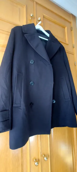 Abrigo paño sarga hombre