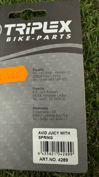 Pastillas Freno Triplex Avid Juicy Nuevas