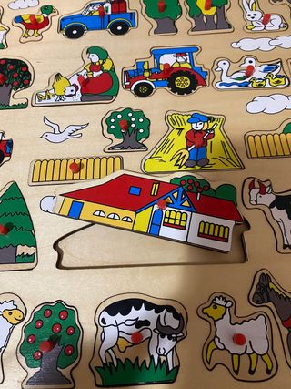 Puzzle de madera granja