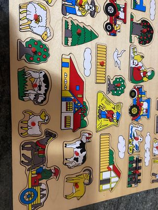 Puzzle de madera granja