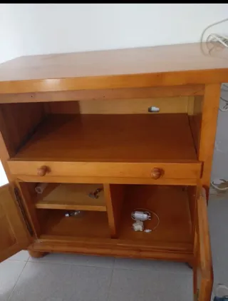 Mueble TV madera 90x50x84