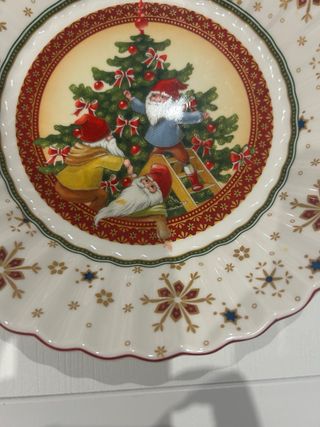 Plato de Navidad de servir. Villeroy Bosh