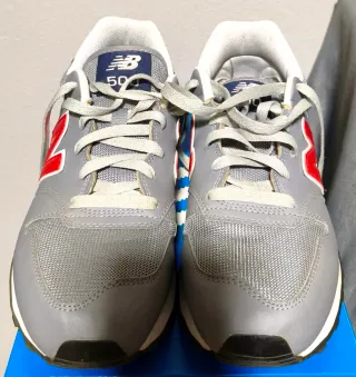Zapatillas New Balance 500 Gris Rojo