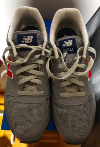 Zapatillas New Balance 500 Gris Rojo
