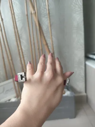 Lote 2 Pulseras Cuero Rojo y Plata