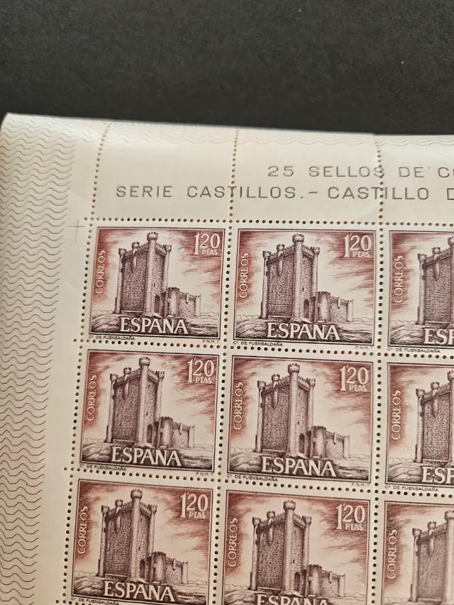 Pliegos de Selos Originais Completos da Espanha