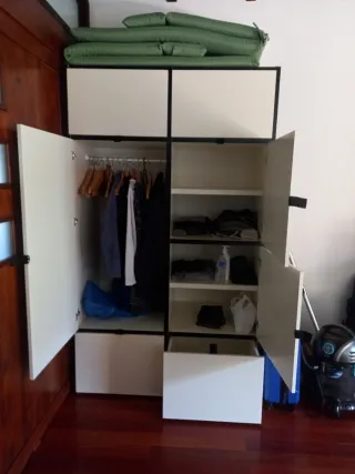 2 Armarios IKEA Gris/Blanco