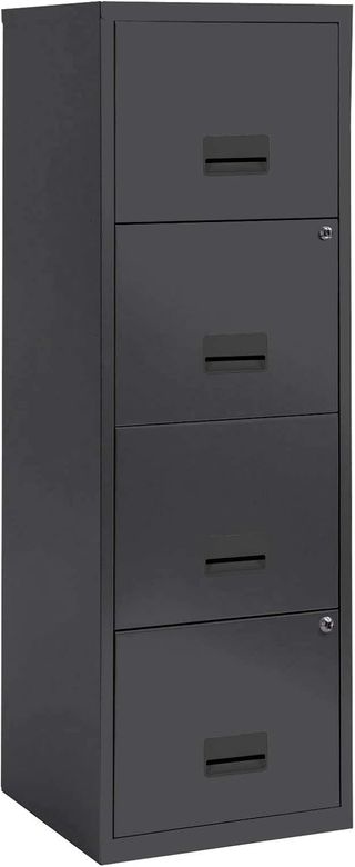 Archivador 4 cajones Antracita 40x125x40cm