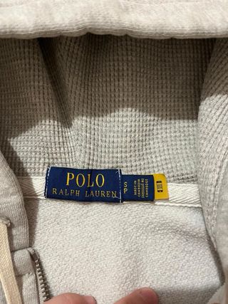 Sudadera Polo Ralph Lauren Gris Cremallera