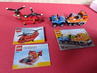 Lego Creator Helicóptero y Grúa con coche