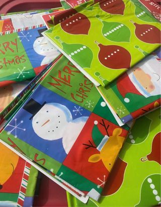 6 Bolsas Regalo Navidad Grandes