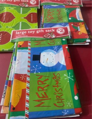 6 Bolsas Regalo Navidad Grandes