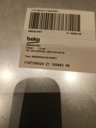 Placa Inducción BEKO