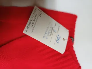 Guantes de lana angora rojos