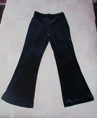 Pantalón de terciopelo azul