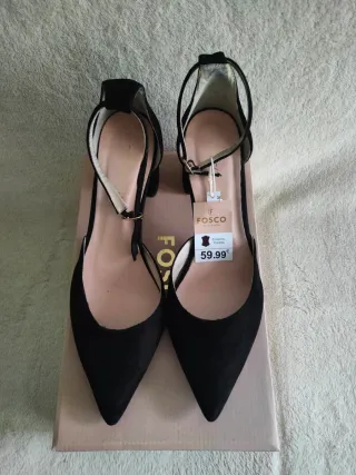 FOSCO - Zapatos negros de tacón