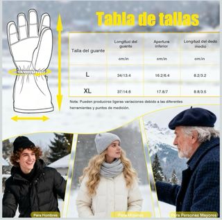 Guantes Térmicos Eléctricos (tallas L)