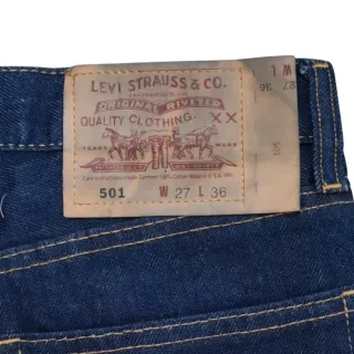Levi's USA 501 Shrink-To-Fit USA Raw Denim 90s