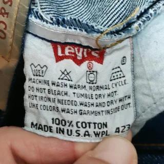 Levi's USA 501 Shrink-To-Fit USA Raw Denim 90s