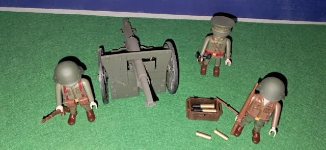 Playmobil Canhão e Soldados Custom 3D