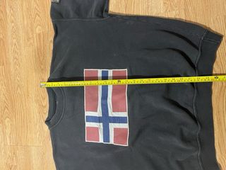 Sudadera Napapijri Bandera Noruega Negra