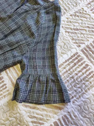 Vestido cuadros mujer