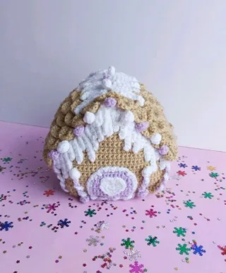 Casita de Galleta de Navidad Cojin Decorativo