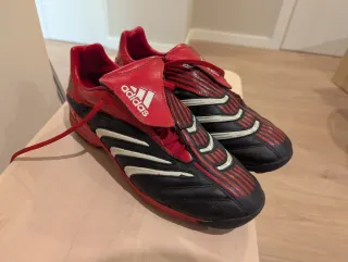 Adidas Traxion Turf Botas Fútbol Negras Rojas