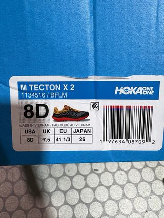 Hoka Tecton X2 Talla 40 2/3