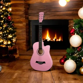 Guitarra Acústica Rosa 38 para Principiantes
