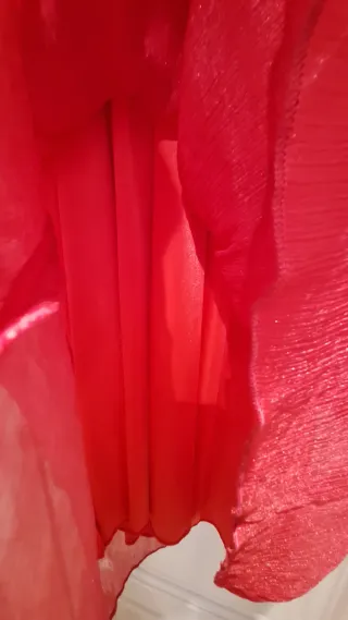 Vestido fiesta fucsia. Barbarella.