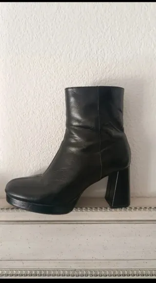 Botines negros de plataforma