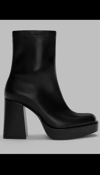 Botines negros de plataforma