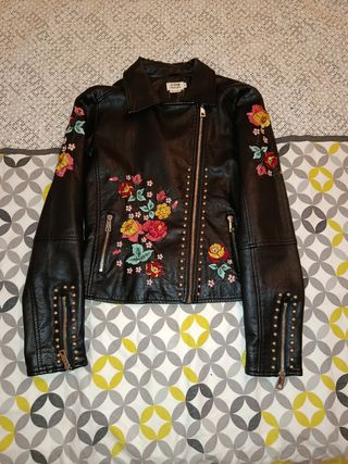 Chaqueta Biker Molly Bracken Bordada Talla S