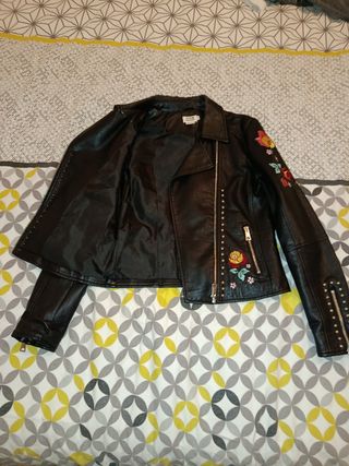 Chaqueta Biker Molly Bracken Bordada Talla S