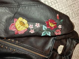 Chaqueta Biker Molly Bracken Bordada Talla S