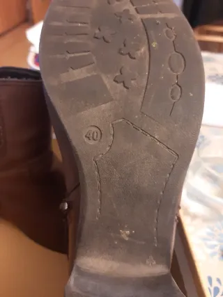 Botin de tacón marrones para mujer