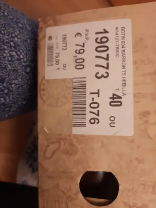 Botin de tacón marrones para mujer