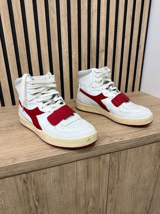 Diadora Basket Scarpe Rosse Bianche