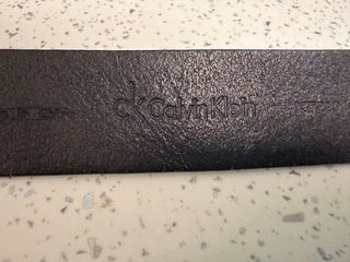 Cintura Calvin Klein vera pelle cuoio uomo 132 cm.