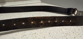 Cintura Calvin Klein vera pelle cuoio uomo 132 cm.