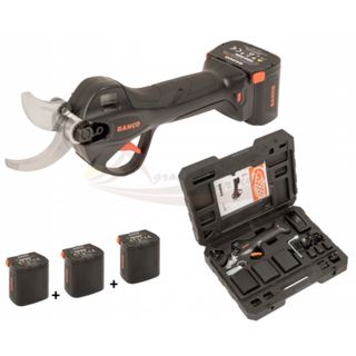 Tijera poda Bahco batería 37mm + 3 baterías
