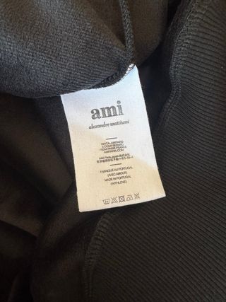 Ami Paris Camisola Preta Coração Castanho