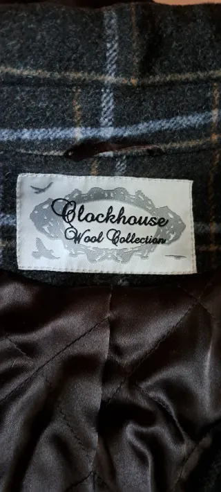 Abrigo de cuadros 65%Lana