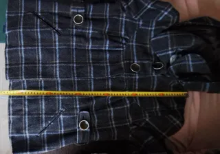 Abrigo de cuadros 65%Lana