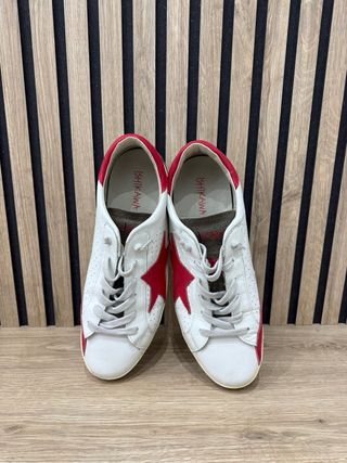 Scarpe Ishikawa Bianche Rosse Stella