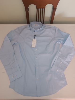 Camisa Jack & Jones Slim Fit Azul Talla M