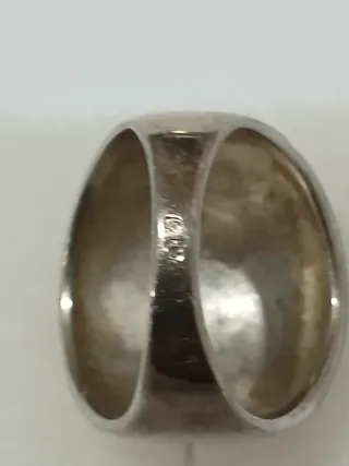 Anel Prata 925 Pintado à Mão Rosa