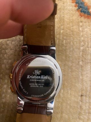 Reloj Kritian Kiel Dorado y Marrón