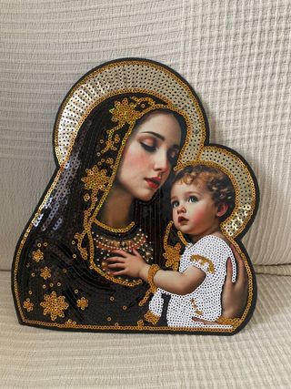 Parche Virgen María y Niño Jesús
